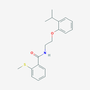 2-(methylsulfanyl)-N-{2-[2-(propan-2-yl)phenoxy]ethyl}benzamide