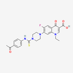 7-{4-[(4-Acetylphenyl)carbamothioyl]piperazin-1-yl}-1-ethyl-6-fluoro-4-oxo-1,4-dihydroquinoline-3-carboxylic acid