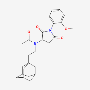 N-[2-(Adamantan-1-YL)ethyl]-N-[1-(2-methoxyphenyl)-2,5-dioxopyrrolidin-3-YL]acetamide