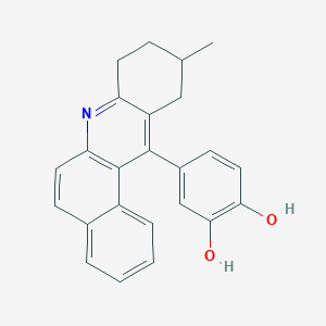 4-(10-Methyl-8,9,10,11-tetrahydrobenzo[a]acridin-12-yl)benzene-1,2-diol