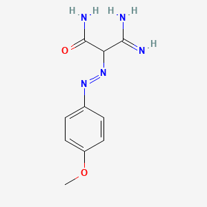 Propanamide, 3-amino-3-imino-2-(4-methoxyphenylazo)-