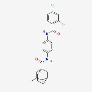 N-[4-(2,4-Dichlorobenzamido)phenyl]adamantane-1-carboxamide