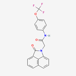 2-(2-oxobenzo[cd]indol-1(2H)-yl)-N-[4-(trifluoromethoxy)phenyl]acetamide