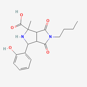 5-Butyl-3-(2-hydroxyphenyl)-1-methyl-4,6-dioxooctahydropyrrolo[3,4-c]pyrrole-1-carboxylic acid