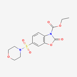 6-(Morpholine-4-sulfonyl)-2-oxo-benzooxazole-3-carboxylic acid ethyl ester