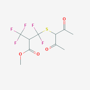 Methyl 3-[(2,4-dioxopentan-3-yl)sulfanyl]-3,3-difluoro-2-(trifluoromethyl)propanoate