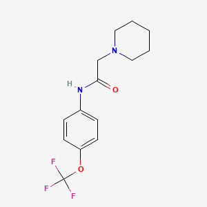 2-(piperidin-1-yl)-N-[4-(trifluoromethoxy)phenyl]acetamide