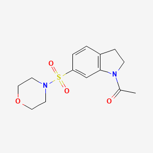 1-[6-(Morpholine-4-sulfonyl)-2,3-dihydro-indol-1-yl]-ethanone