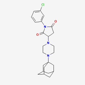 3-[4-(Adamantan-1-YL)piperazin-1-YL]-1-(3-chlorophenyl)pyrrolidine-2,5-dione