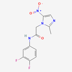 N-(3,4-Difluoro-phenyl)-2-(2-methyl-5-nitro-imidazol-1-yl)-acetamide