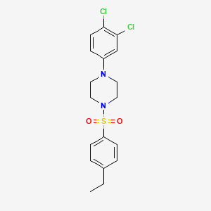 1-(3,4-Dichlorophenyl)-4-[(4-ethylphenyl)sulfonyl]piperazine