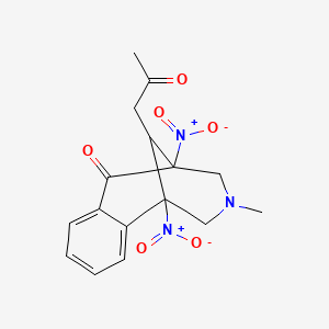 3-methyl-1,5-dinitro-11-(2-oxopropyl)-2,3,4,5-tetrahydro-1,5-methano-3-benzazocin-6(1H)-one