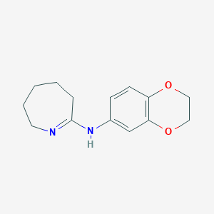 N-(2,3-dihydro-1,4-benzodioxin-6-yl)-3,4,5,6-tetrahydro-2H-azepin-7-amine