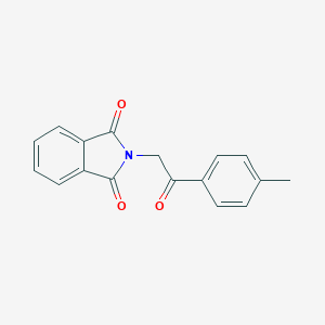 molecular formula C17H13NO3 B115102 1H-Isoindole-1,3(2H)-dione, 2-[2-(4-methylphenyl)-2-oxoethyl]- CAS No. 1909-25-7