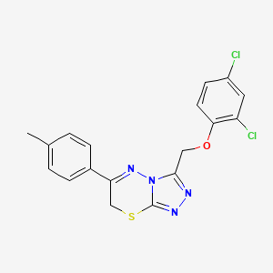 3-[(2,4-dichlorophenoxy)methyl]-6-(4-methylphenyl)-7H-[1,2,4]triazolo[3,4-b][1,3,4]thiadiazine