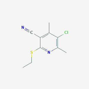 5-Chloro-2-(ethylsulfanyl)-4,6-dimethylpyridine-3-carbonitrile