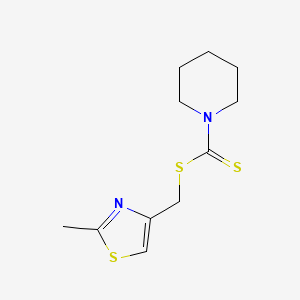 (2-Methyl-1,3-thiazol-4-yl)methyl piperidine-1-carbodithioate