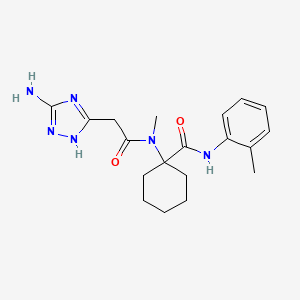 1-{[(3-amino-1H-1,2,4-triazol-5-yl)acetyl](methyl)amino}-N-(2-methylphenyl)cyclohexanecarboxamide