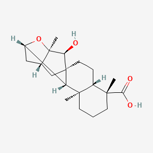 molecular formula C20H30O4 B1151025 ent-11,16-Epoxy-15-hydroxykauran-19-oic acid CAS No. 77658-46-9