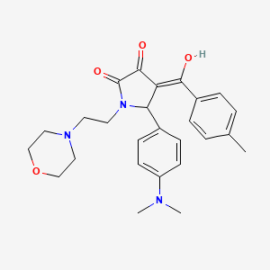 5-[4-(dimethylamino)phenyl]-3-hydroxy-4-[(4-methylphenyl)carbonyl]-1-[2-(morpholin-4-yl)ethyl]-1,5-dihydro-2H-pyrrol-2-one