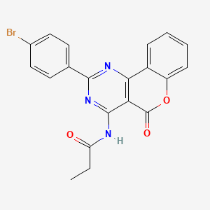 N-[2-(4-bromophenyl)-5-oxo-5H-chromeno[4,3-d]pyrimidin-4-yl]propanamide