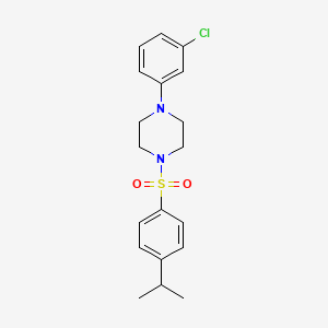 Piperazine, 1-(3-chlorophenyl)-4-(4-isopropylbenzenesulfonyl)-