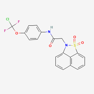 N-{4-[Chloro(difluoro)methoxy]phenyl}-2-(1,1-dioxido-2H-naphtho[1,8-CD]isothiazol-2-YL)acetamide