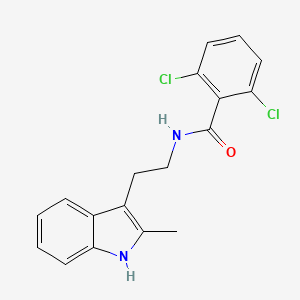 2,6-dichloro-N-[2-(2-methyl-1H-indol-3-yl)ethyl]benzamide