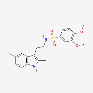 N-[2-(2,5-dimethyl-1H-indol-3-yl)ethyl]-3,4-dimethoxybenzenesulfonamide