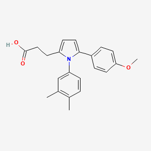 3-[1-(3,4-dimethylphenyl)-5-(4-methoxyphenyl)-1H-pyrrol-2-yl]propanoic acid