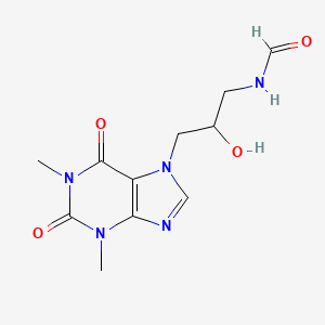 N-[3-(1,3-Dimethyl-2,6-dioxo-1,2,3,6-tetrahydro-purin-7-yl)-2-hydroxy-propyl]-formamide