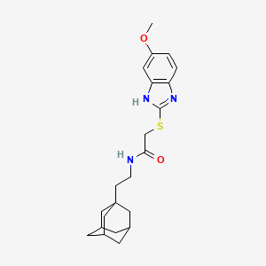 N-[2-(Adamantan-1-YL)ethyl]-2-[(5-methoxy-1H-1,3-benzodiazol-2-YL)sulfanyl]acetamide