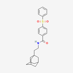 N-[2-(Adamantan-1-YL)ethyl]-4-(benzenesulfonyl)benzamide