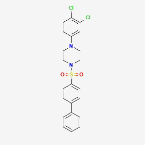 1-(Biphenyl-4-ylsulfonyl)-4-(3,4-dichlorophenyl)piperazine