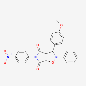 3-(4-methoxyphenyl)-5-(4-nitrophenyl)-2-phenyldihydro-2H-pyrrolo[3,4-d][1,2]oxazole-4,6(3H,5H)-dione