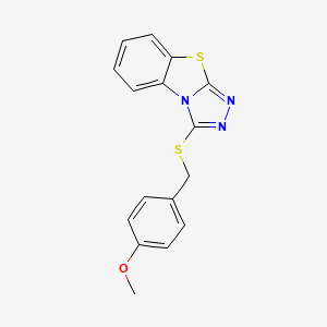 3-[(4-Methoxybenzyl)sulfanyl][1,2,4]triazolo[3,4-b][1,3]benzothiazole