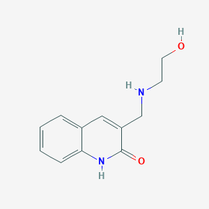 1H-Quinolin-2-one, 3-[(2-hydroxyethylamino)methyl]-