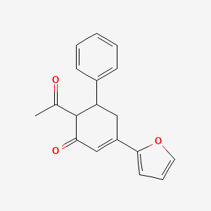 6-Acetyl-3-(furan-2-yl)-5-phenylcyclohex-2-en-1-one