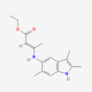 ethyl (2E)-3-[(2,3,6-trimethyl-1H-indol-5-yl)amino]but-2-enoate