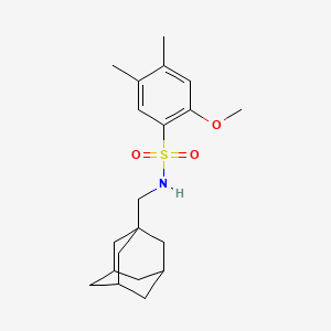 Benzenesulfonamide, N-(adamantan-1-yl)methyl-2-methoxy-4,5-dimethyl-