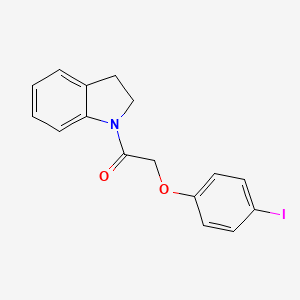 molecular formula C16H14INO2 B11510806 1-(2,3-dihydro-1H-indol-1-yl)-2-(4-iodophenoxy)ethanone 