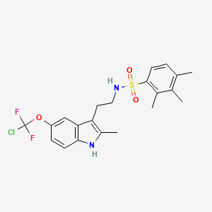 N-(2-{5-[chloro(difluoro)methoxy]-2-methyl-1H-indol-3-yl}ethyl)-2,3,4-trimethylbenzenesulfonamide