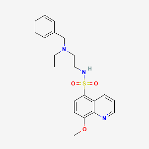 N-{2-[benzyl(ethyl)amino]ethyl}-8-methoxyquinoline-5-sulfonamide