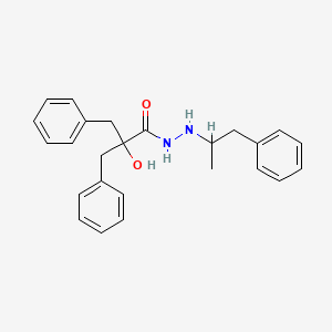 2-benzyl-2-hydroxy-3-phenyl-N'-(1-phenylpropan-2-yl)propanehydrazide