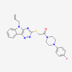 1-[4-(4-fluorophenyl)piperazin-1-yl]-2-{[5-(prop-2-en-1-yl)-5H-[1,2,4]triazino[5,6-b]indol-3-yl]sulfanyl}ethanone