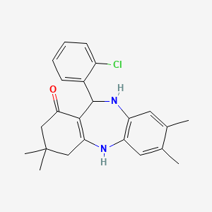 11-(2-chlorophenyl)-3,3,7,8-tetramethyl-2,3,4,5,10,11-hexahydro-1H-dibenzo[b,e][1,4]diazepin-1-one