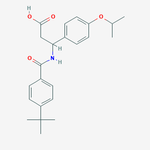 3-{[(4-Tert-butylphenyl)carbonyl]amino}-3-[4-(propan-2-yloxy)phenyl]propanoic acid