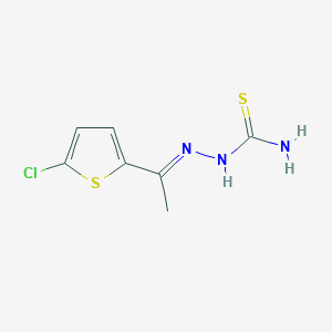 (2E)-2-[1-(5-chlorothiophen-2-yl)ethylidene]hydrazinecarbothioamide