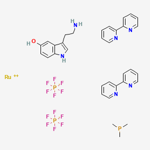 molecular formula C₃₃H₃₇F₁₂N₆OP₃Ru B1151101 RuBi-5-HT 