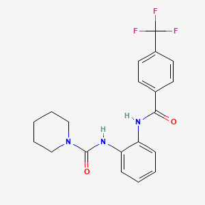 N-[2-({[4-(trifluoromethyl)phenyl]carbonyl}amino)phenyl]piperidine-1-carboxamide